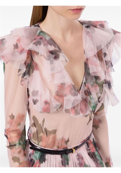 Blusa a fiori in rosa Philosophy Di Lorenzo Serafini - donna PHILOSOPHY DI LORENZO SERAFINI | 021407551147